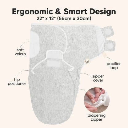 3pk Soothe Zippy Baby Swaddles 0-6 Months,Newborn Sleep Sack: Aspire / One Size