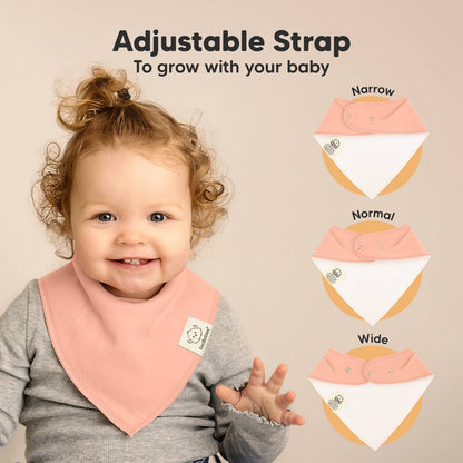 8-pack Baby Bandana Bibs for Boys and Girls: Embrace