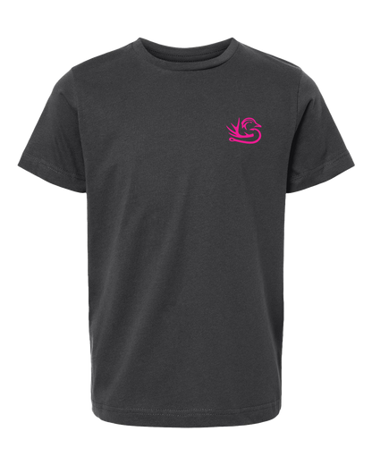 Pink Camo Dog Tee: Slate