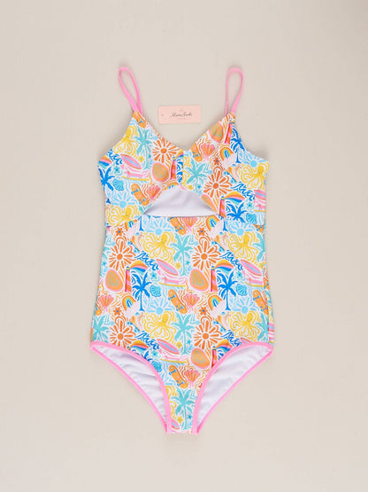 Family Tropical Beach Swimsuit - Mom