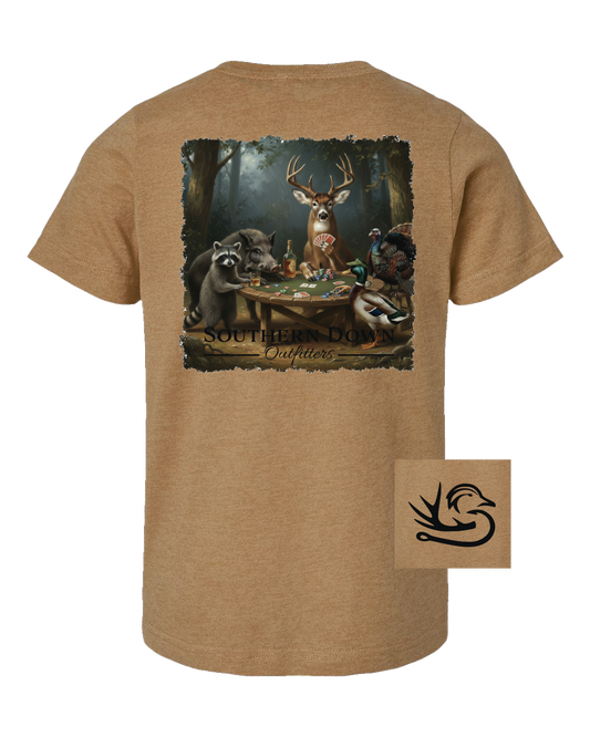 Wild Game Night Youth Tee: Vintage Coyote Brown / Youth Large