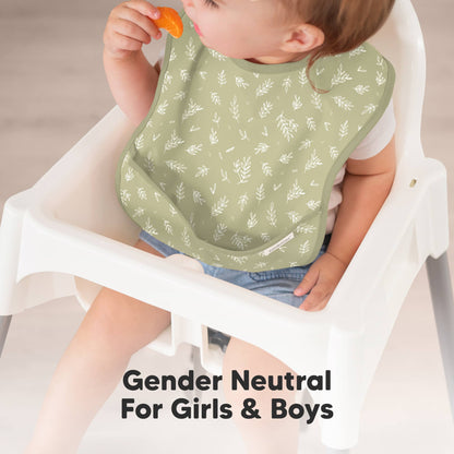 3-Pack Presto Waterproof Baby Bibs for Boys, Girls: Bloom
