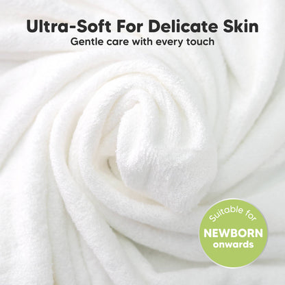 6-Pack Organic Cami Baby Washcloths for Face & Bath Towels: Nordic