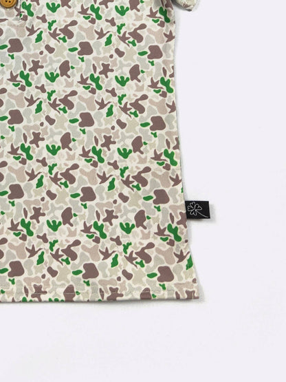 Emerald Camo Boy Collar Shirt: 5/6yrs