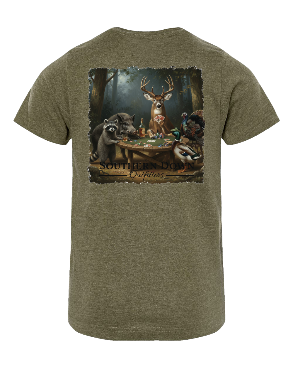 Wild Game Night Toddler Tee: Vintage Coyote Brown / 4T