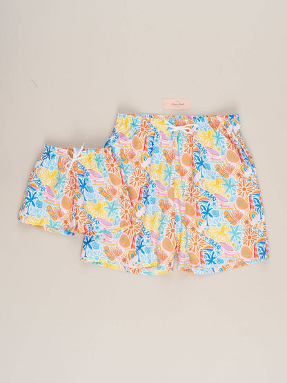 Family Tropical Beach Trunk - Boy: XS(18/24mos)