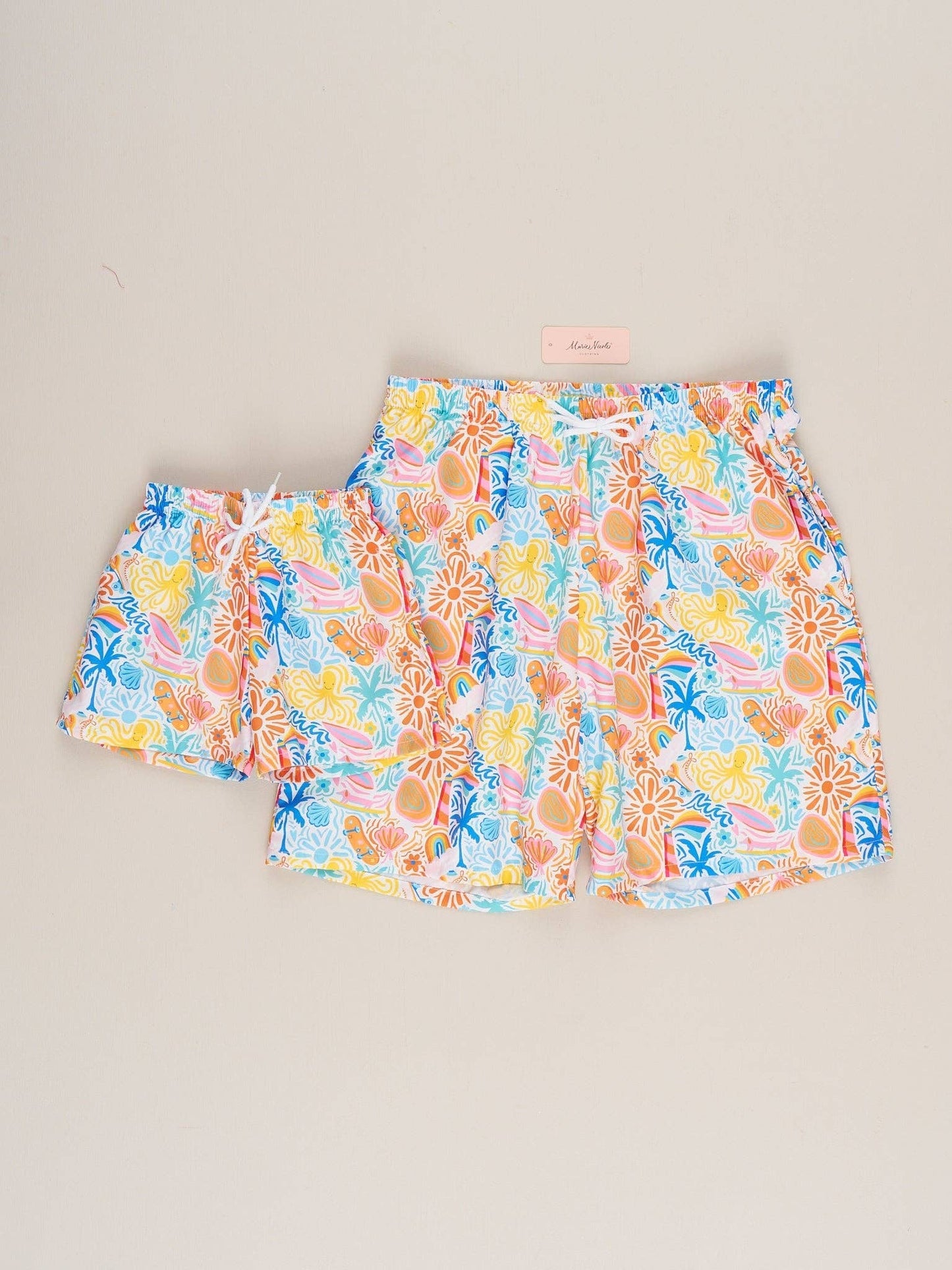 Family Tropical Beach Trunk