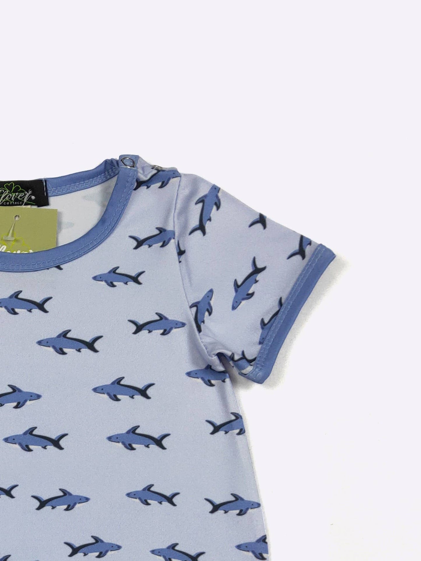 Mini Shark Boy Romper