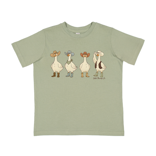 Western Goose Tee: Sage