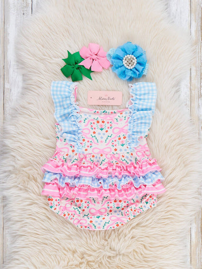 Garden Twirl Bubble Romper