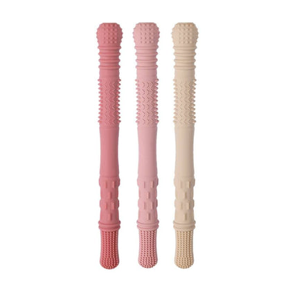 Hallow Teething Tubes - Dusty Rose/Dusty Pink/Almond: Dusty Rose/Dusty Pink/Almond