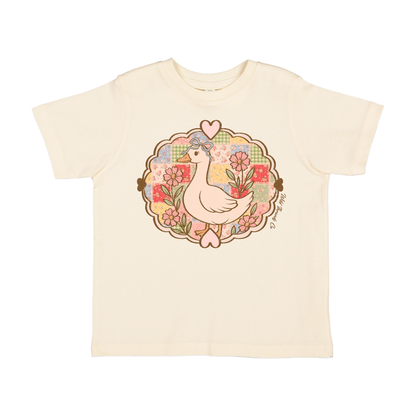Vintage Goose Tee: Light Pink