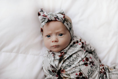 Floral Flower Knotted Gown & Bow