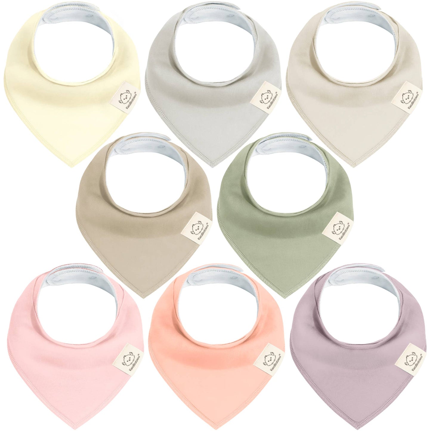 8-pack Baby Bandana Bibs for Boys and Girls: Embrace