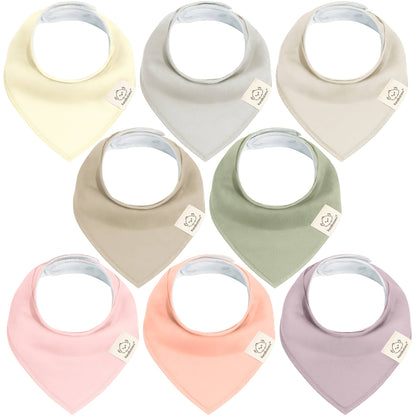 8-pack Baby Bandana Bibs for Boys and Girls: Embrace