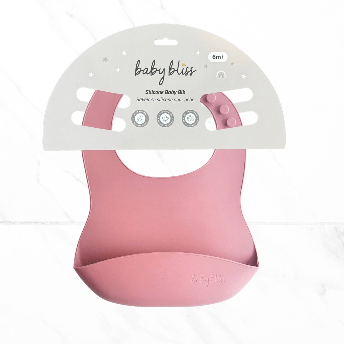 Silicone Bib - Dusty Rose: Dusty Rose