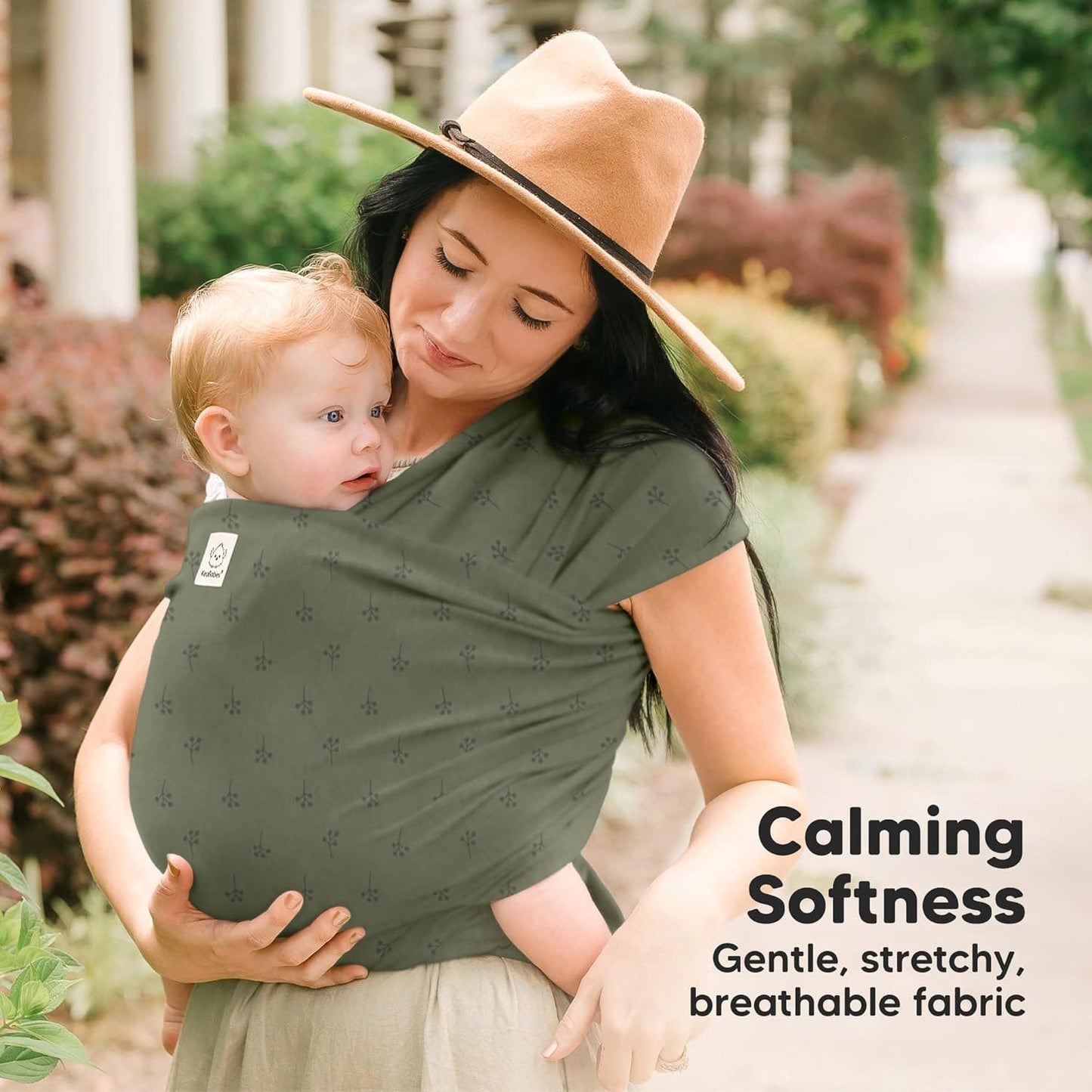 KeaBabies Original Baby Wrap Carrier: Forest