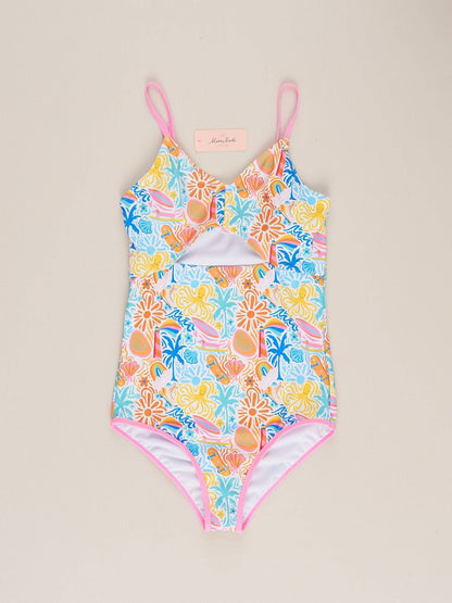 Family Tropical Beach Swimsuit - Mom