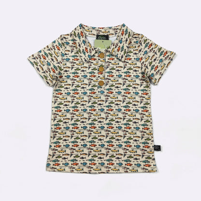 Fin-Tastic Boy Collar Shirt