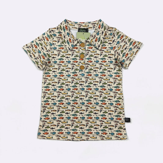 Fin-Tastic Boy Collar Shirt