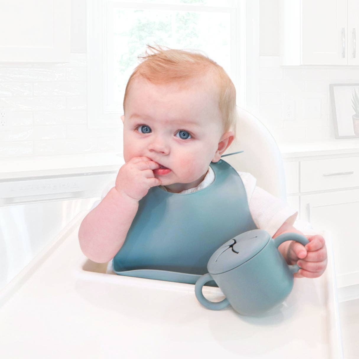 Silicone Snack Cup for Babies, Toddlers & Kids: Almond