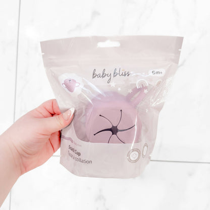 Silicone Snack Cup for Babies, Toddlers & Kids: Dusty Pink