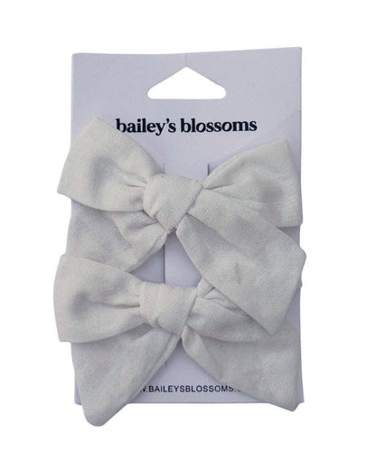 Linen Cotton Piggie Sets - White