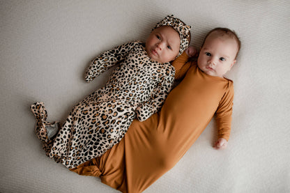 Leopard Knotted Gown & Bow