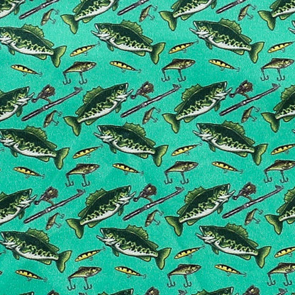 Reelin' in Green Boy Collar Shirt