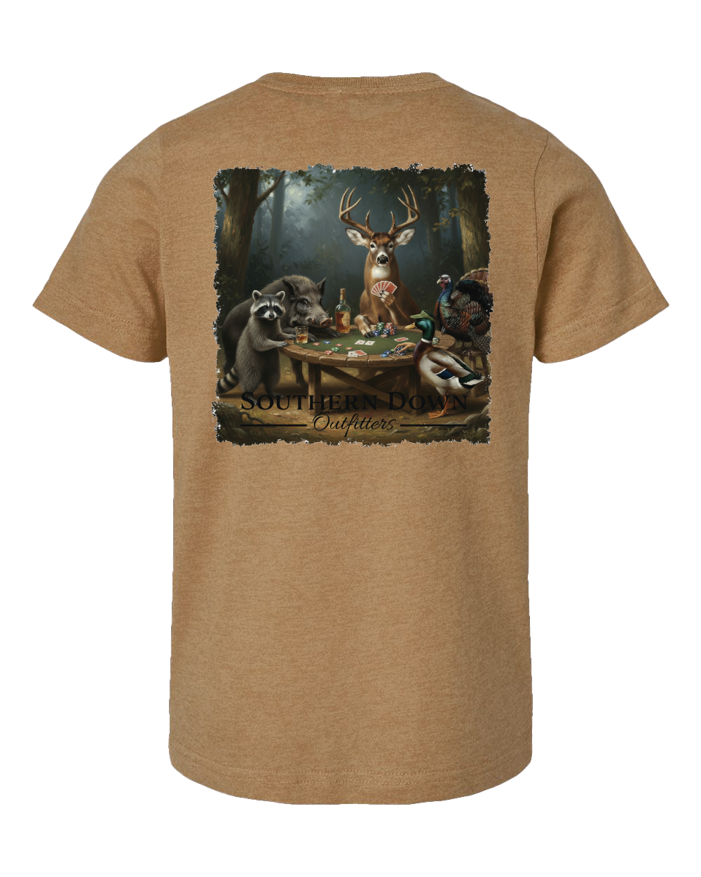 Wild Game Night Toddler Tee: Vintage Coyote Brown / 7
