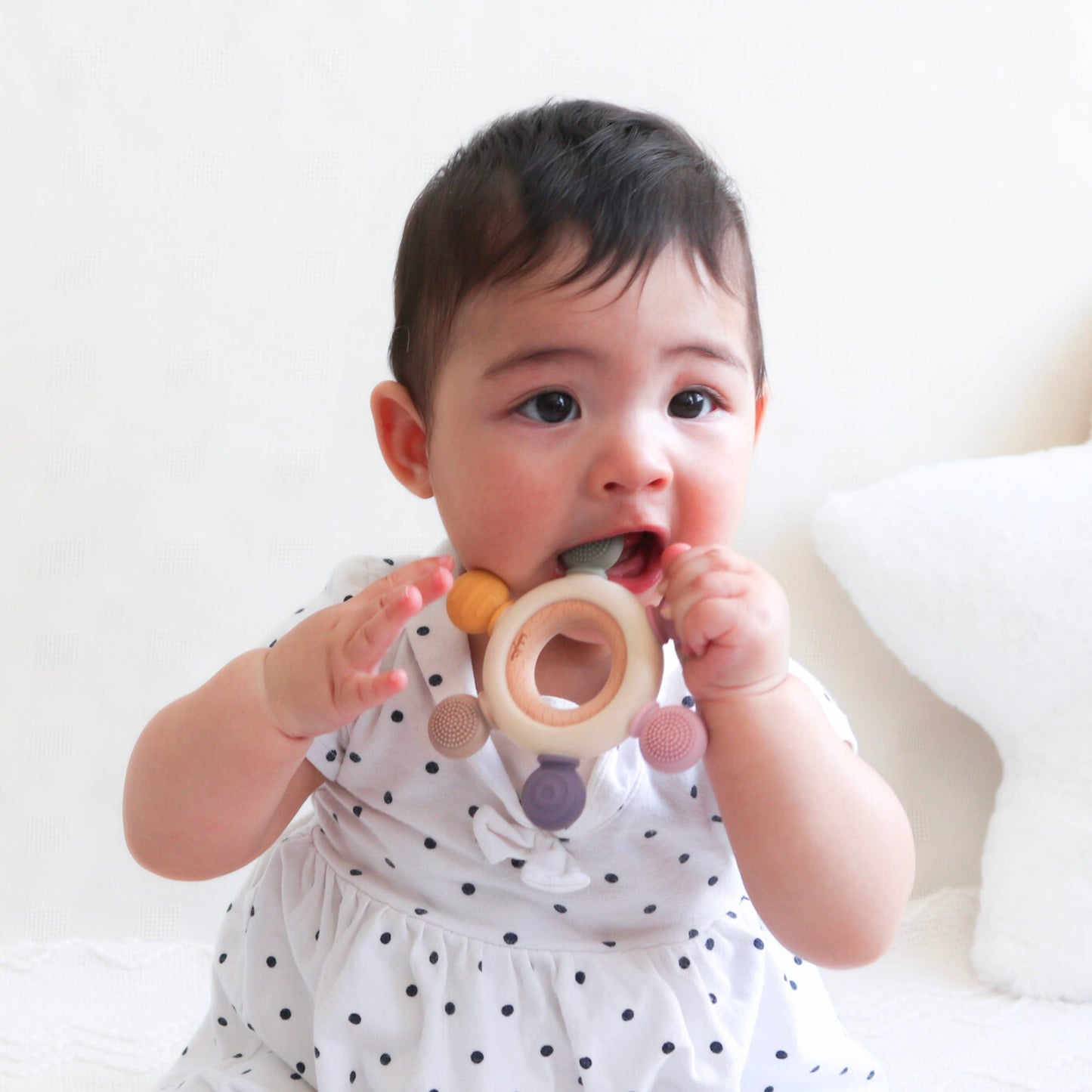 Teether Ring - Pink Tones: Dusty Pink Tones