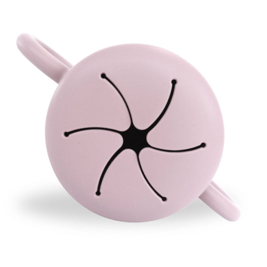 Silicone Snack Cup for Babies, Toddlers & Kids: Dusty Pink
