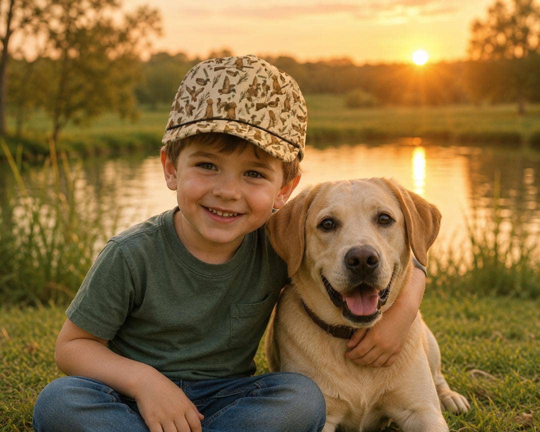 Kids Youth Duck Hunting Snapback Hat