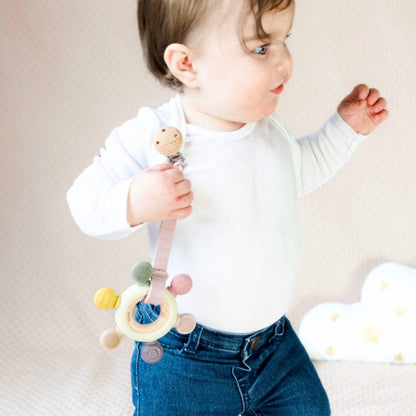 Teether Ring - Pink Tones: Dusty Pink Tones