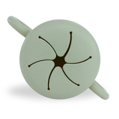 Silicone Snack Cup for Babies, Toddlers & Kids: Dusty Teal