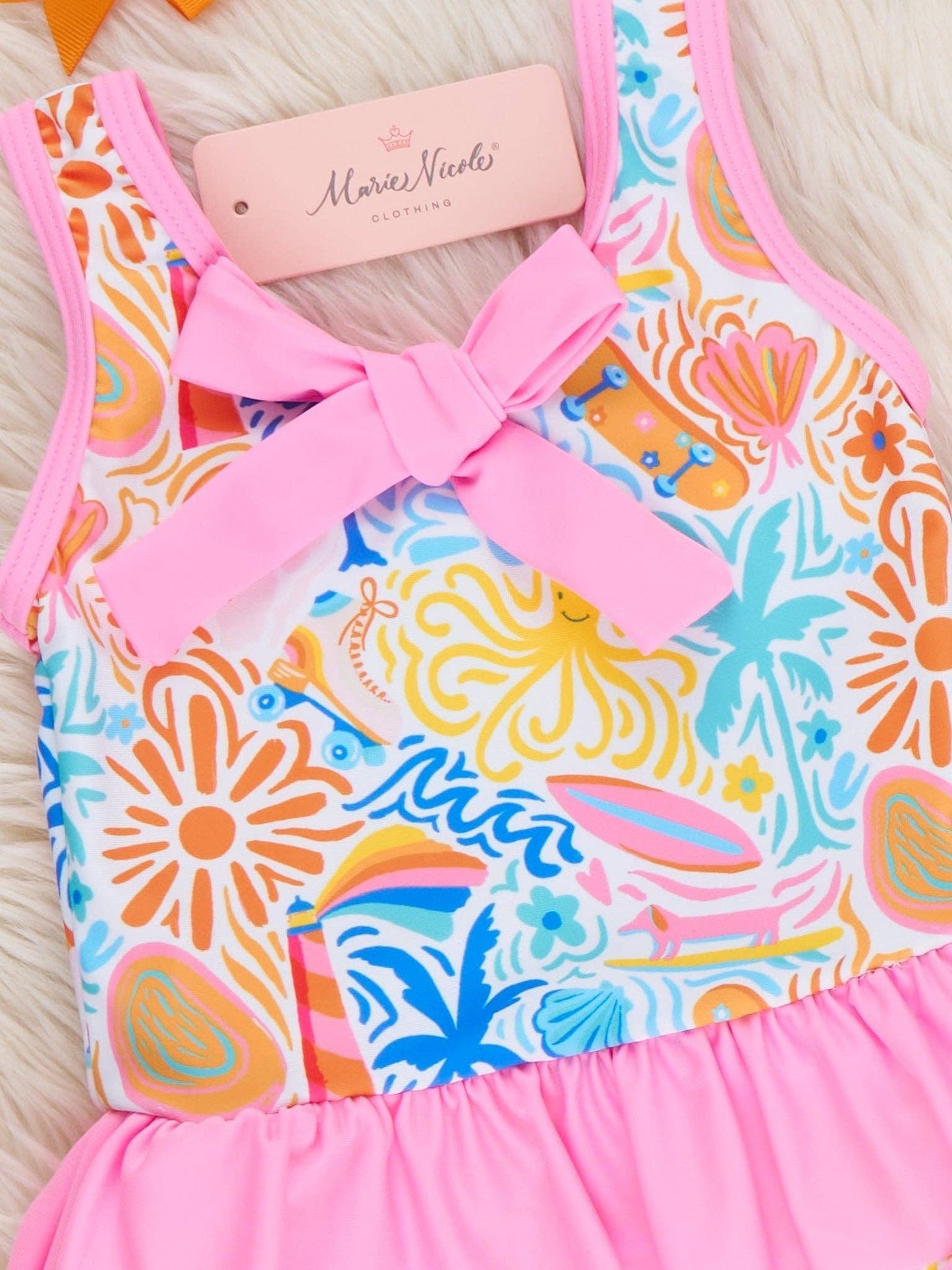 Family Tropical Beach Swimsuit - Girl: M(3yrs)