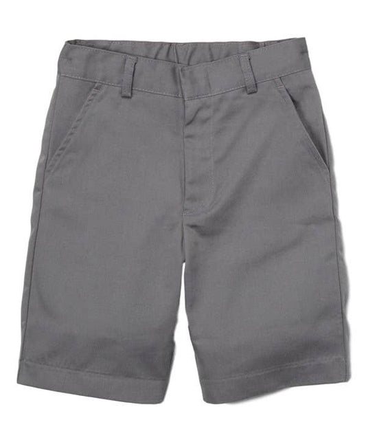 Boy's Uniform Shorts w/ Adjustable Waist: Grey