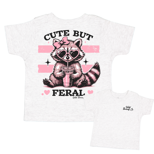 Cute But Feral Tee: Ash