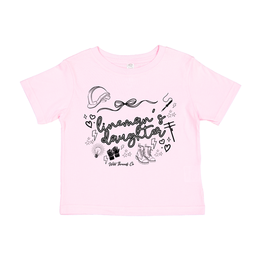 Lineman's Daughter Tee: Light Pink