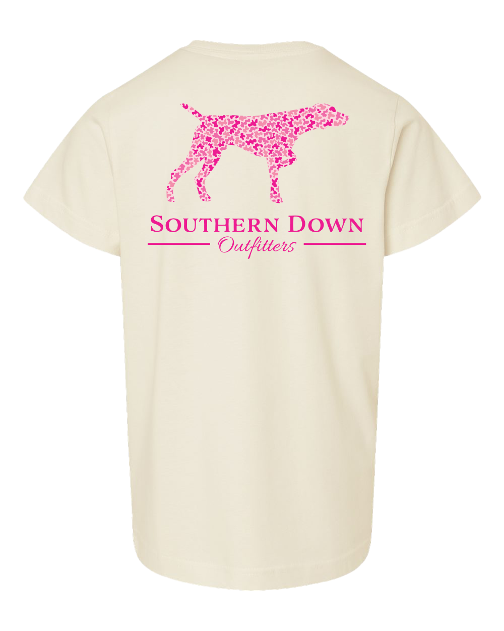 Pink Camo Dog Tee: Slate