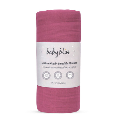 Muslin Swaddle Blanket - Soft Mulberry: Soft Mulberry