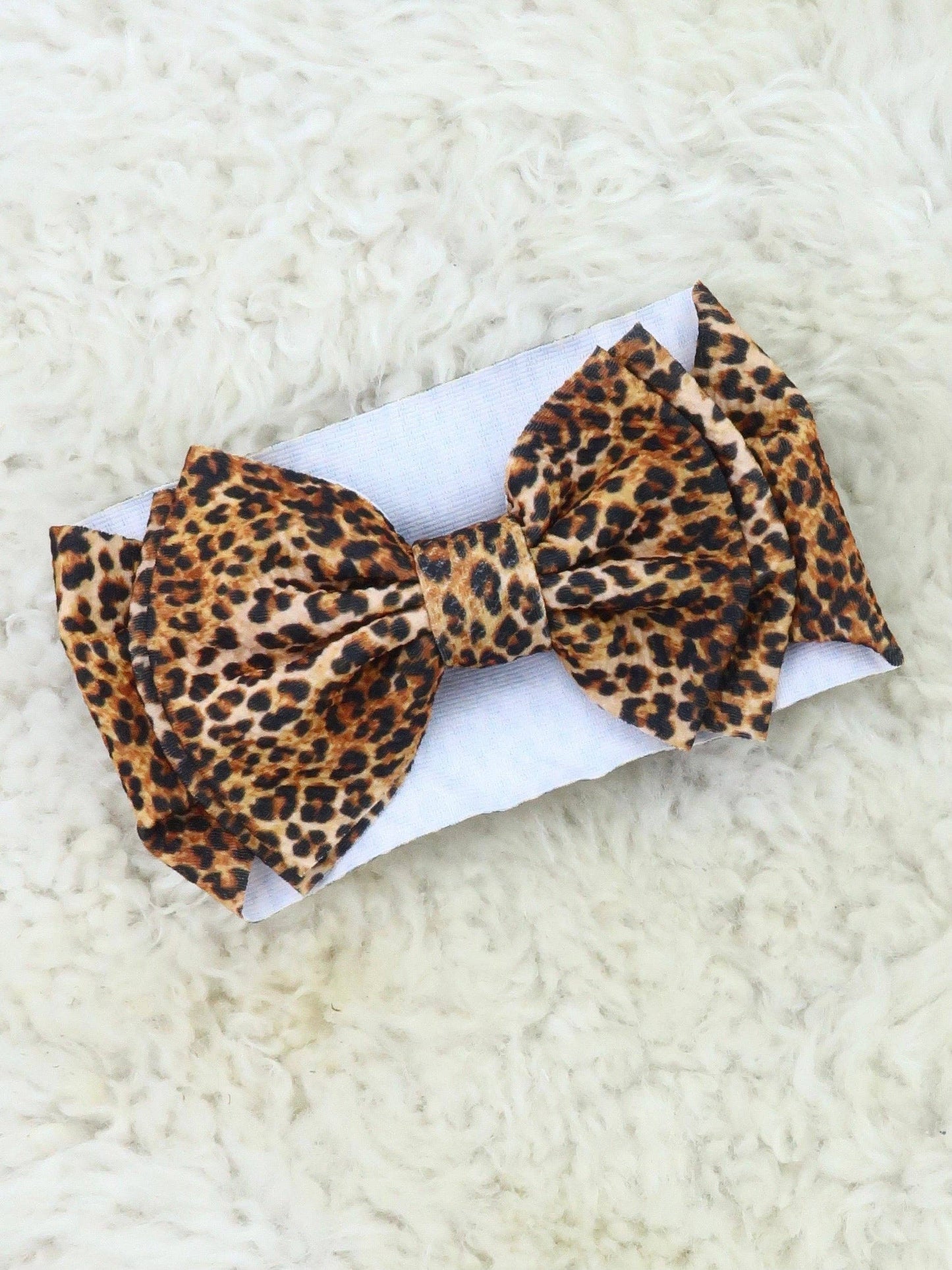 Double Layer Waffle Bow Headwrap - Mustard
