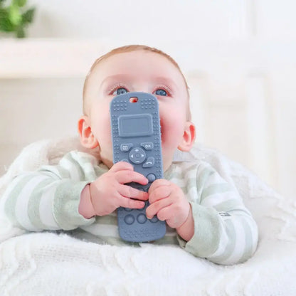 Sensory Popper Teether Phone - Dusty Pink