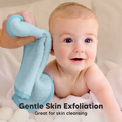 6-Pack Baby Wash Cloths: Bravo Blue