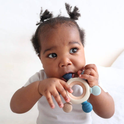 Teether Ring - Pink Tones: Dusty Pink Tones