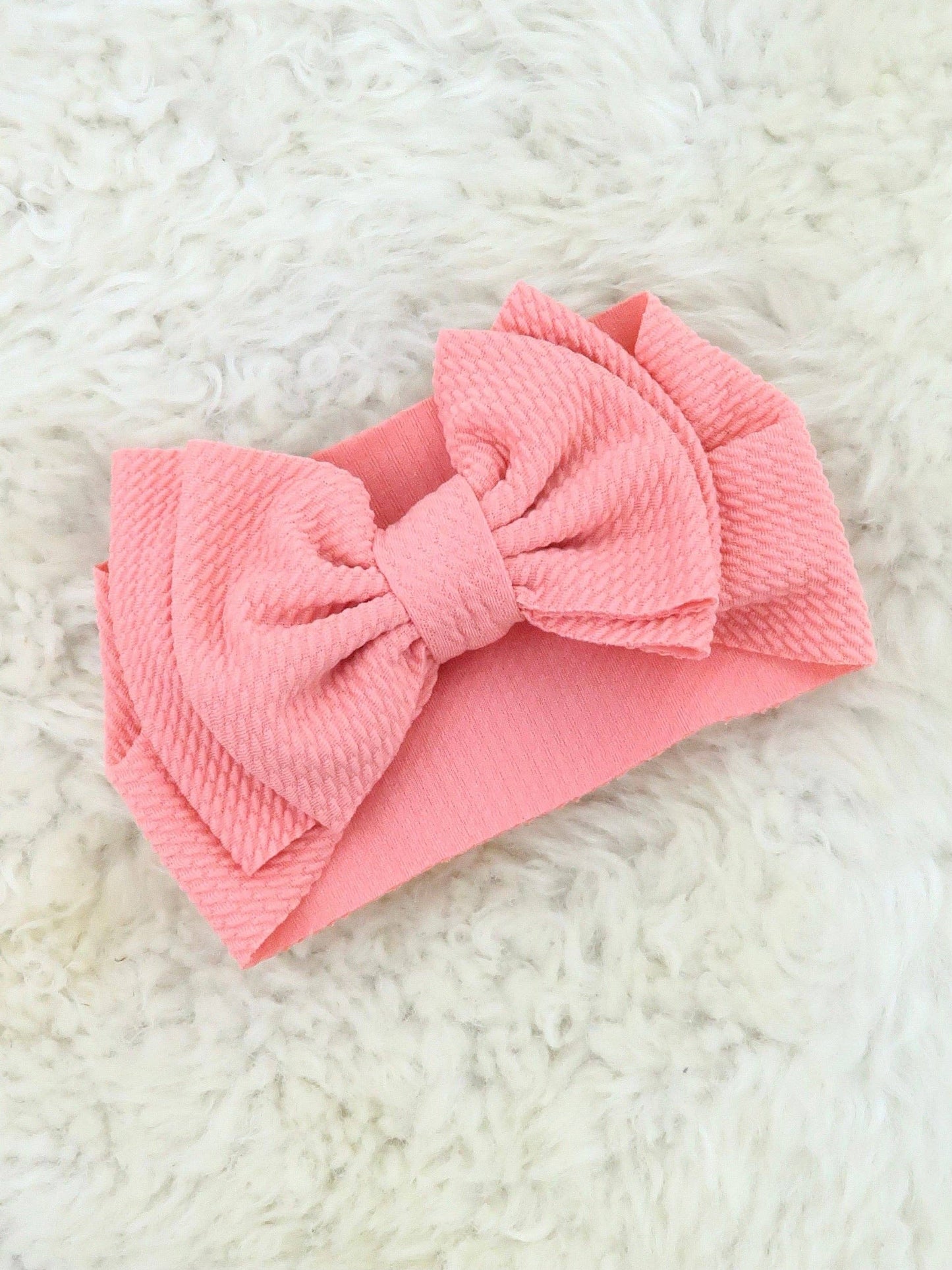 Double Layer Waffle Bow Headwrap - Jade