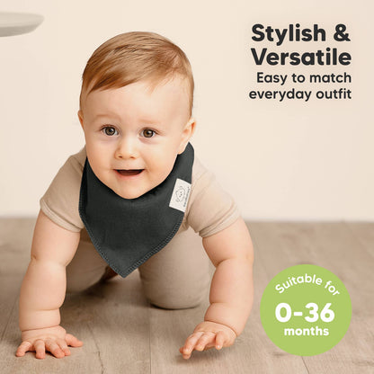 8-pack Baby Bandana Bibs for Boys and Girls: Hunter