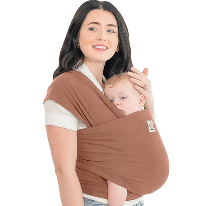 KeaBabies Original Baby Wrap Carrier: Terracotta