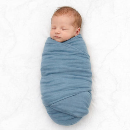 Muslin Swaddle Blanket - Lake Blue