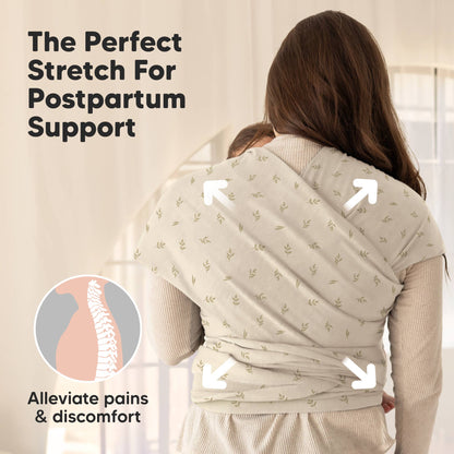 KeaBabies Original Baby Wrap Carrier: Leafy